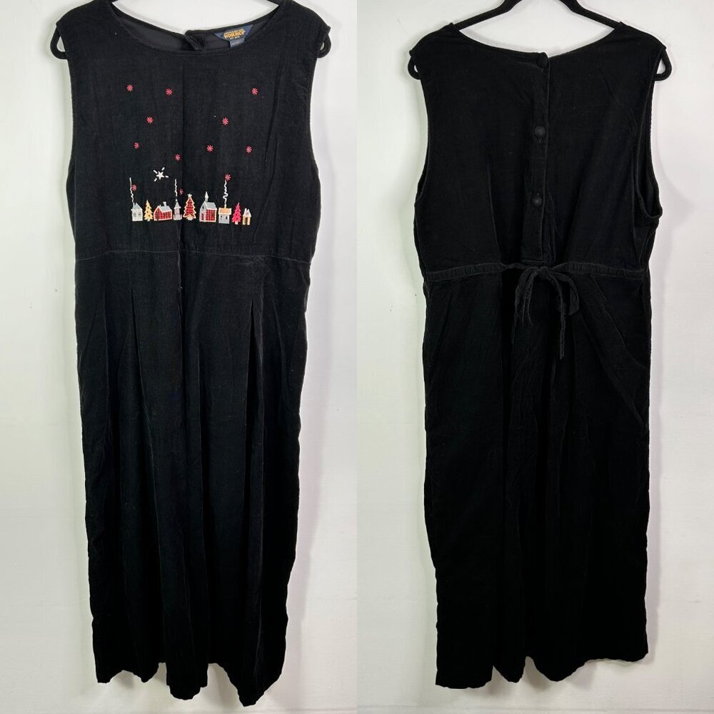 Woolrich Women's Black and Red Holiday Town Dress Size XL